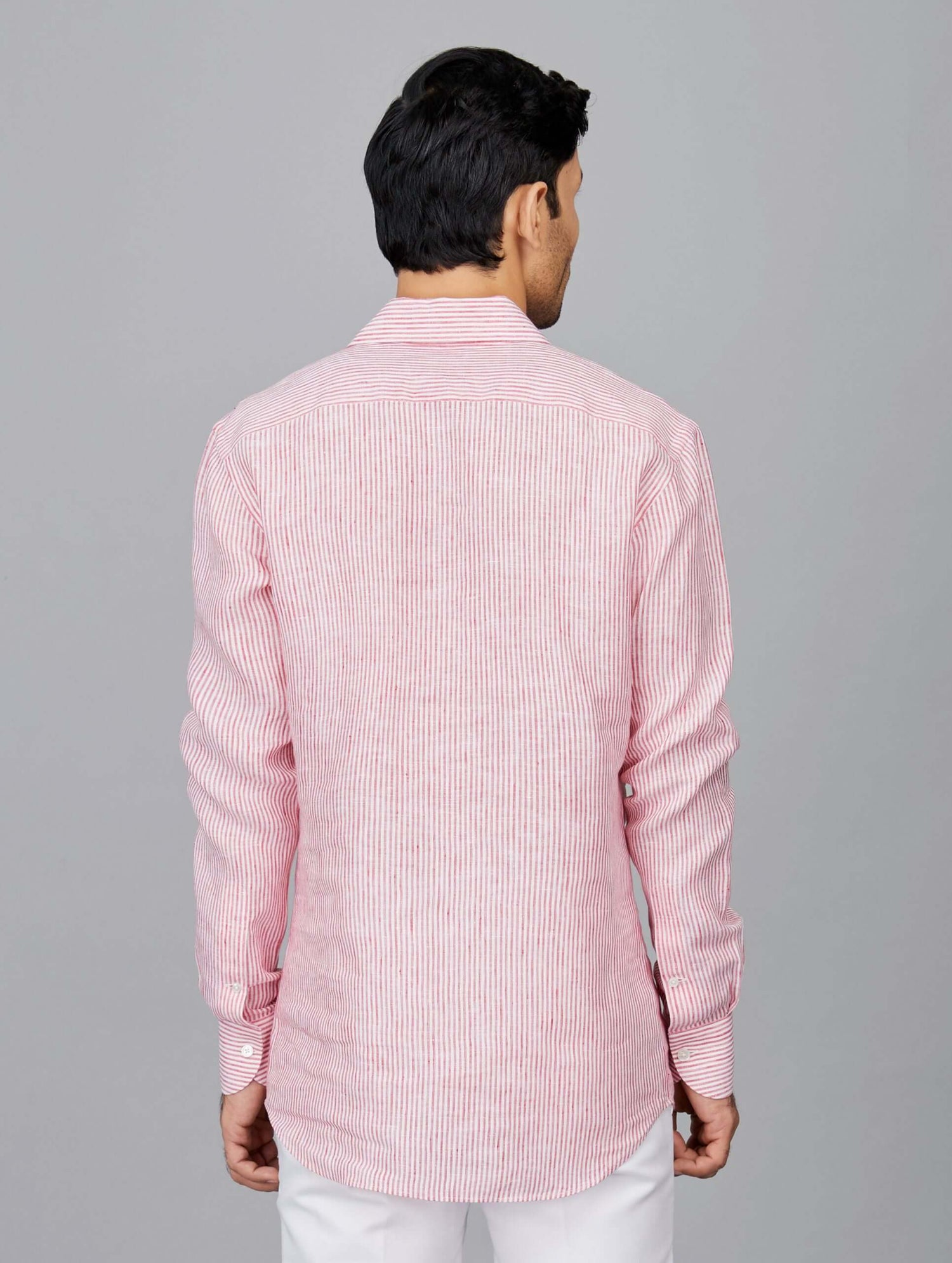 Stripe Linen Popover Shirt