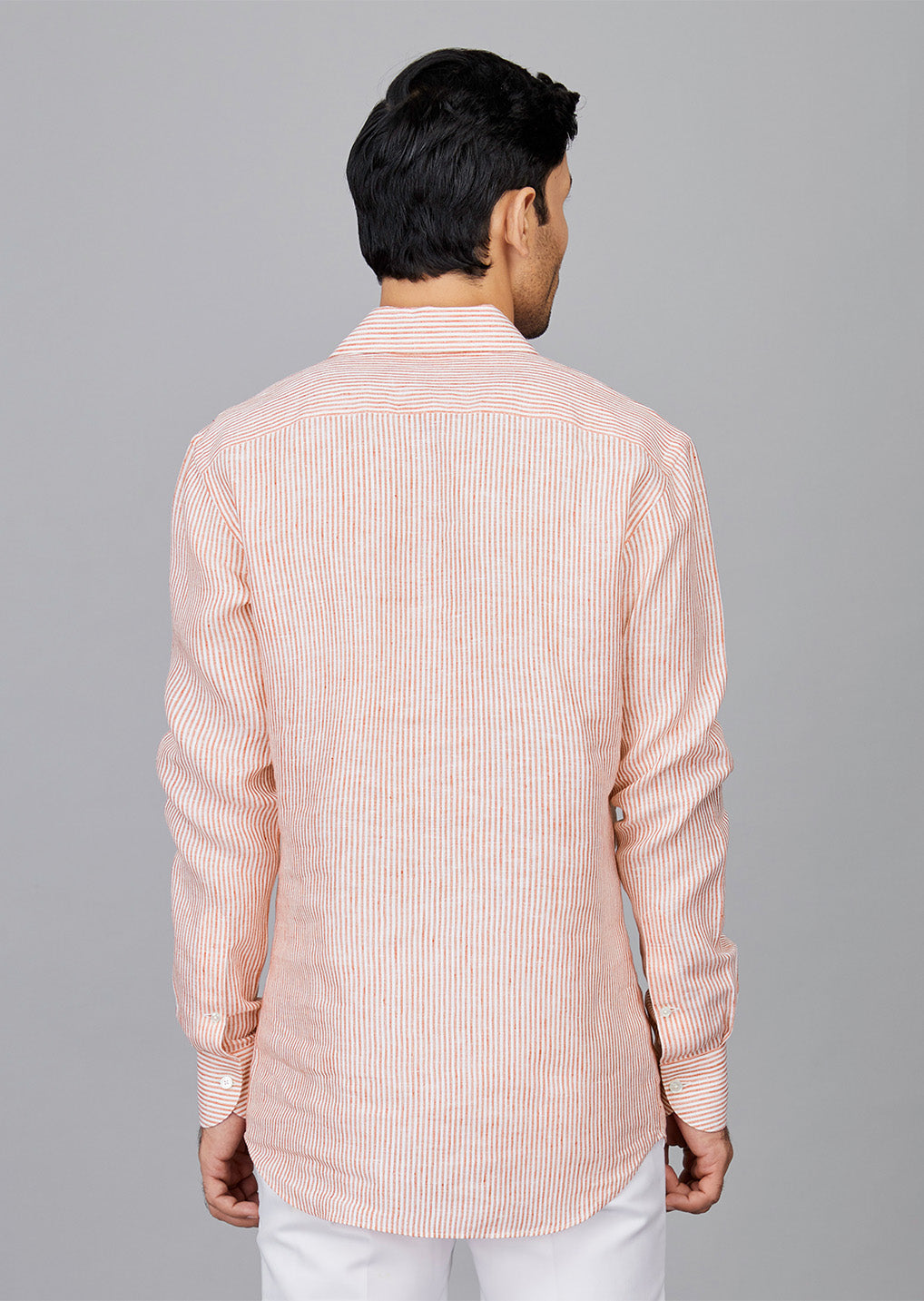 Stripe Linen Popover Shirt