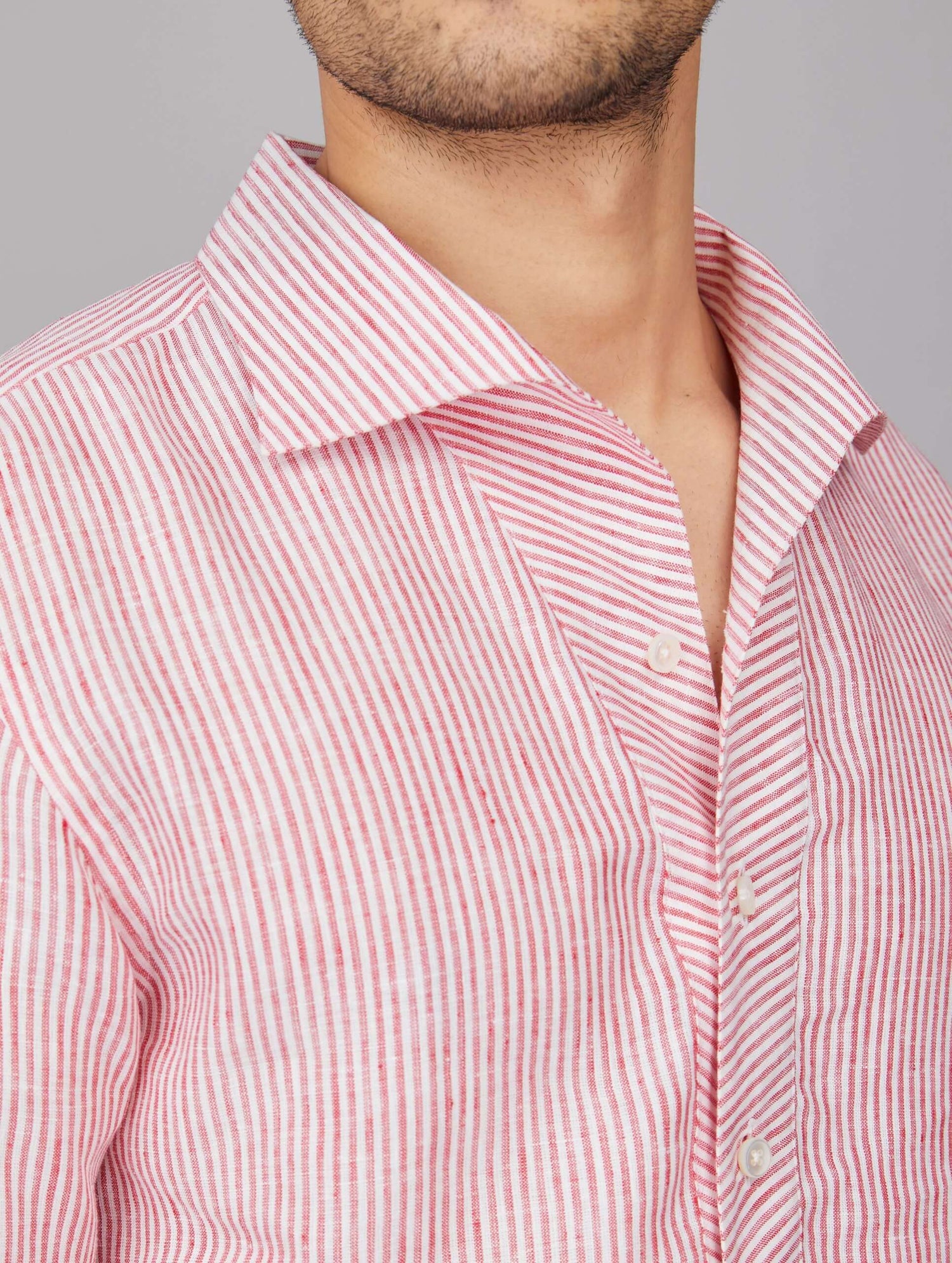 Stripe Linen Popover Shirt