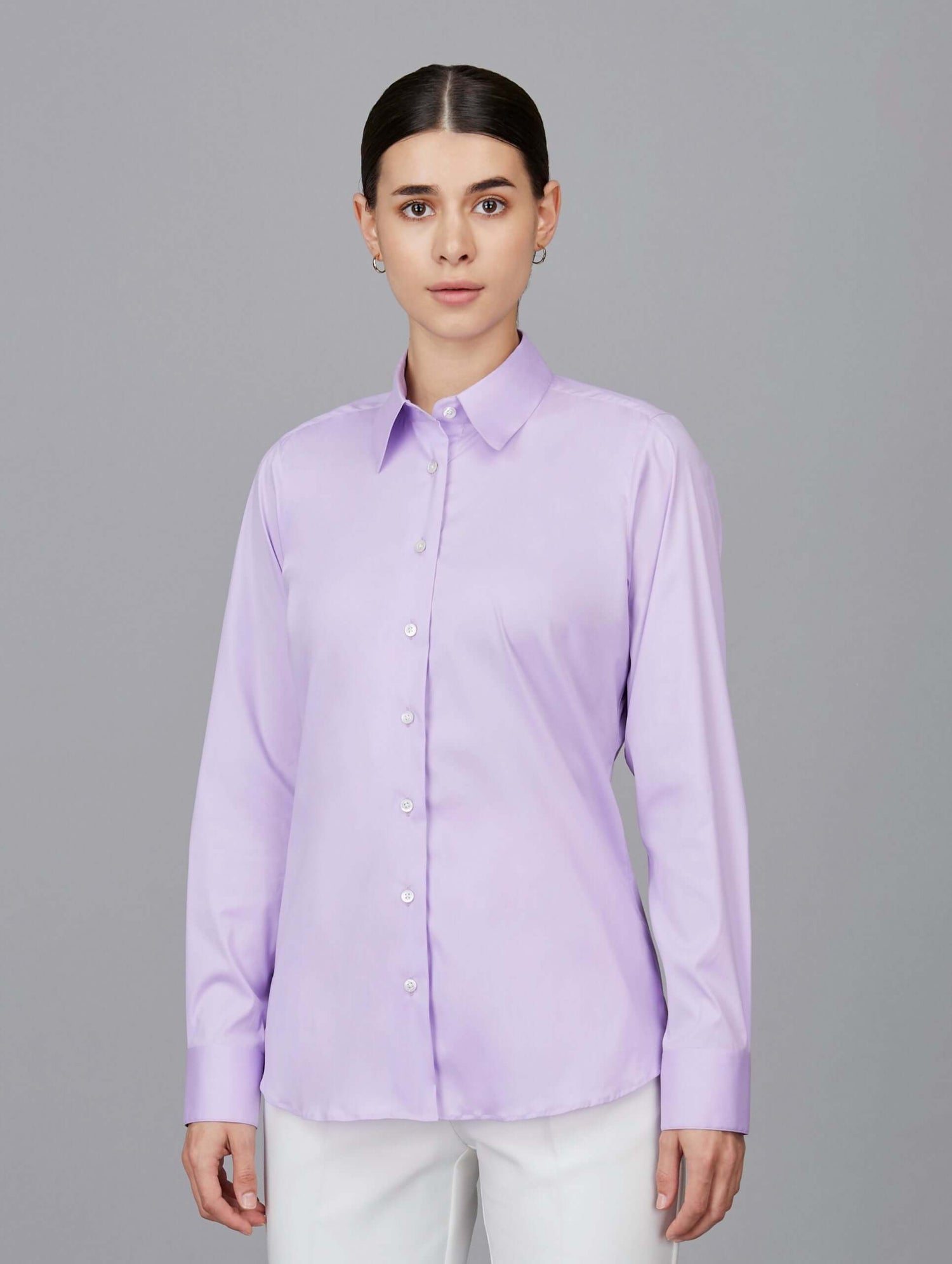 Cotton Poplin Formal Stretch Shirt