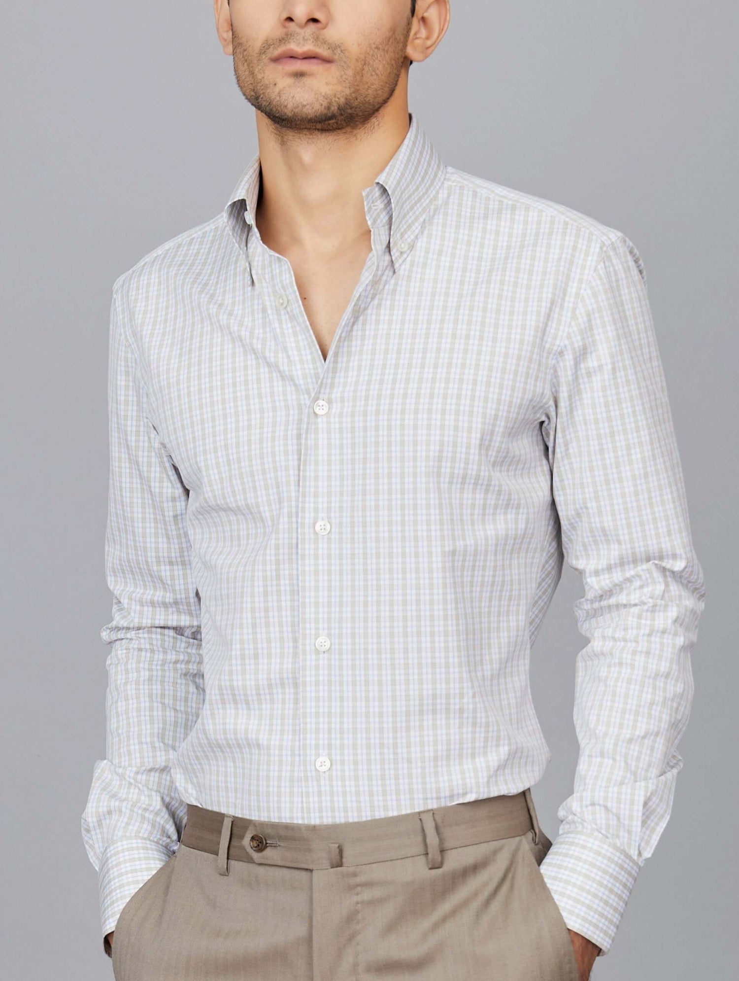 Check Cotton Poplin Shirt