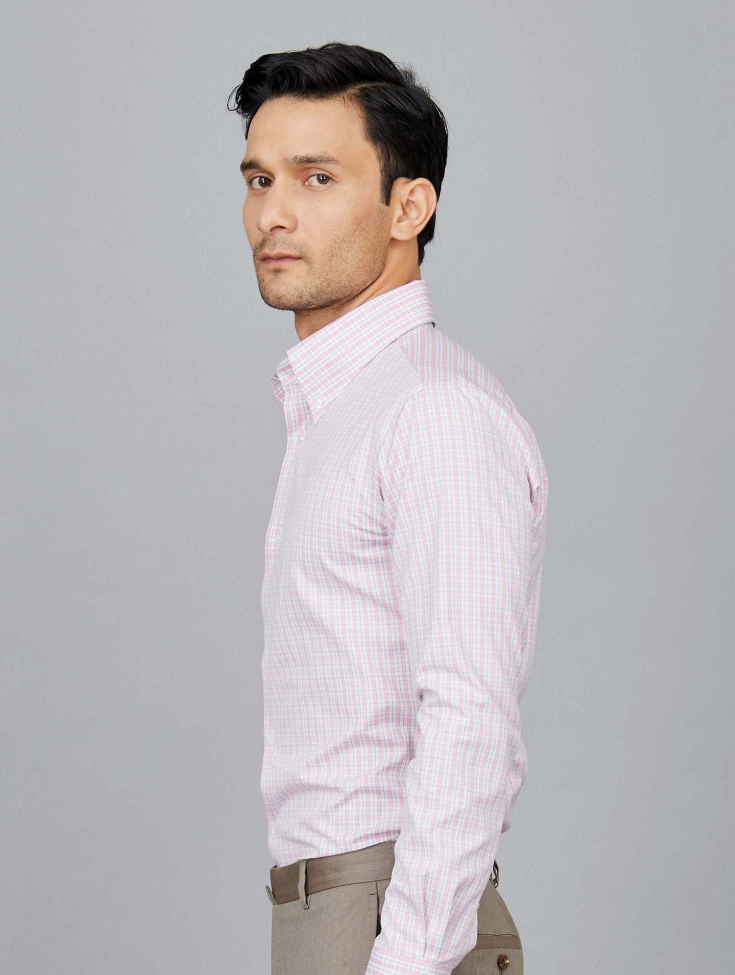 Check Cotton Poplin Shirt