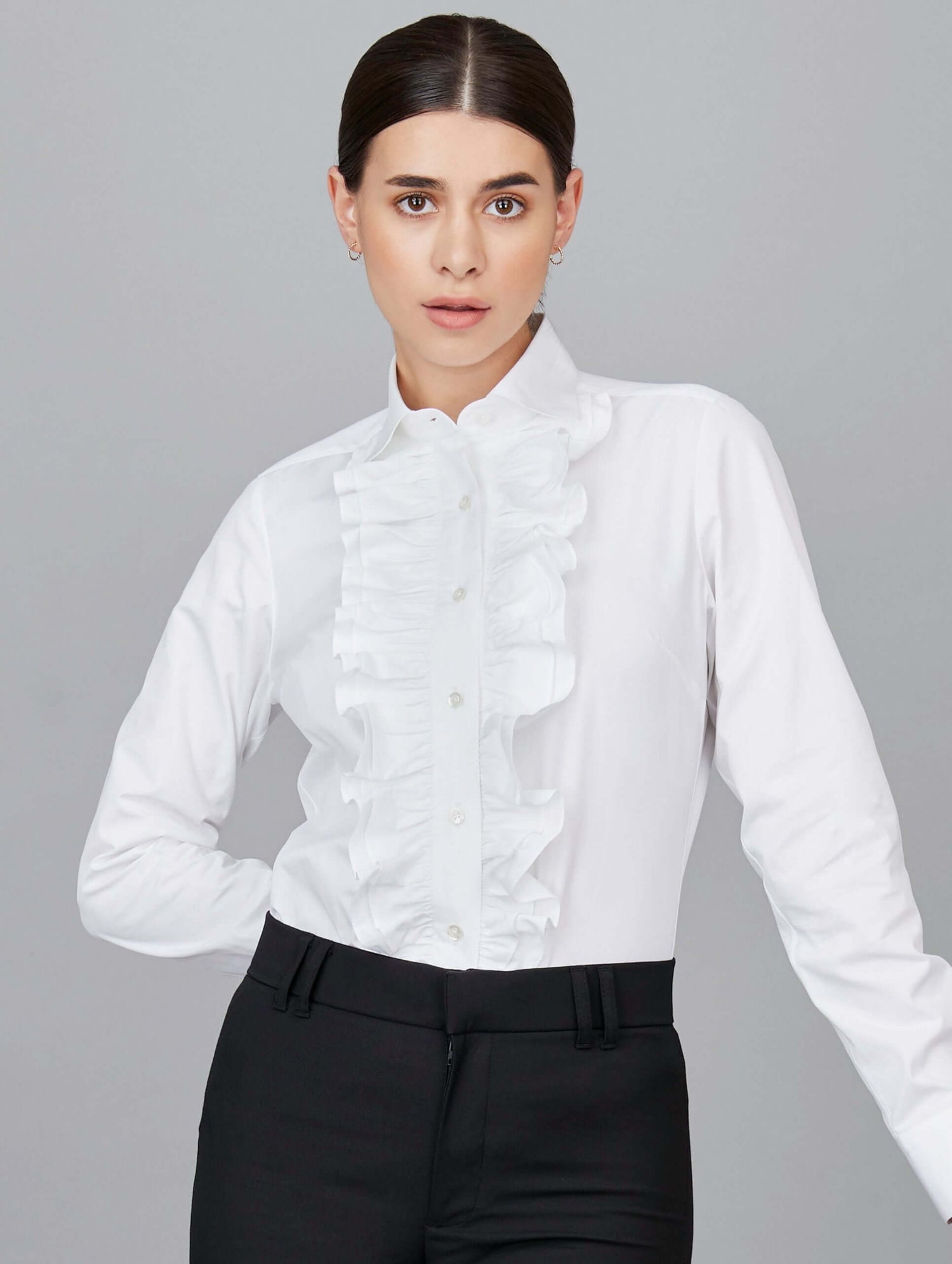 Formal Frilled Bib Shirt