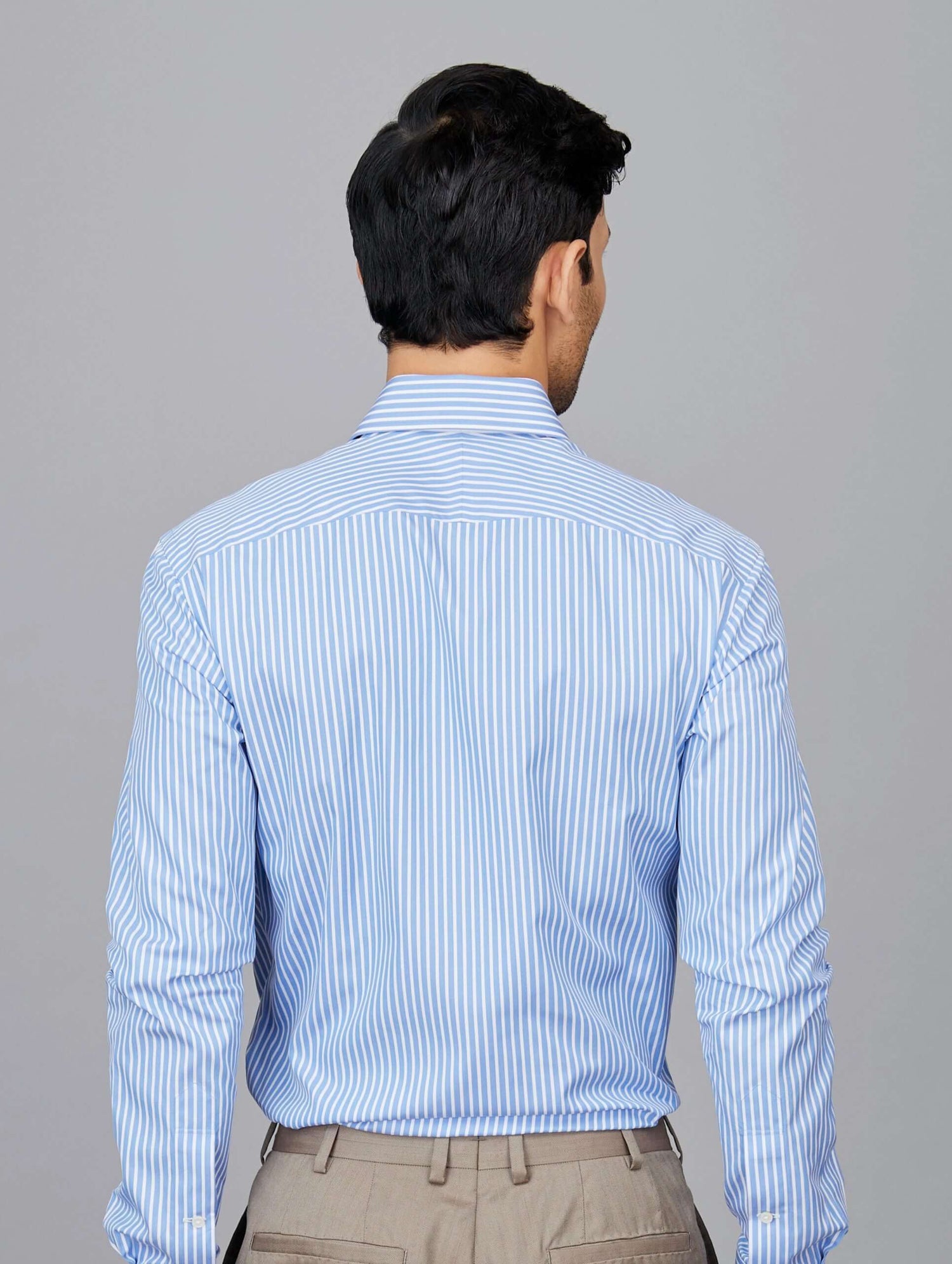 Stripe Cotton Poplin Shirt