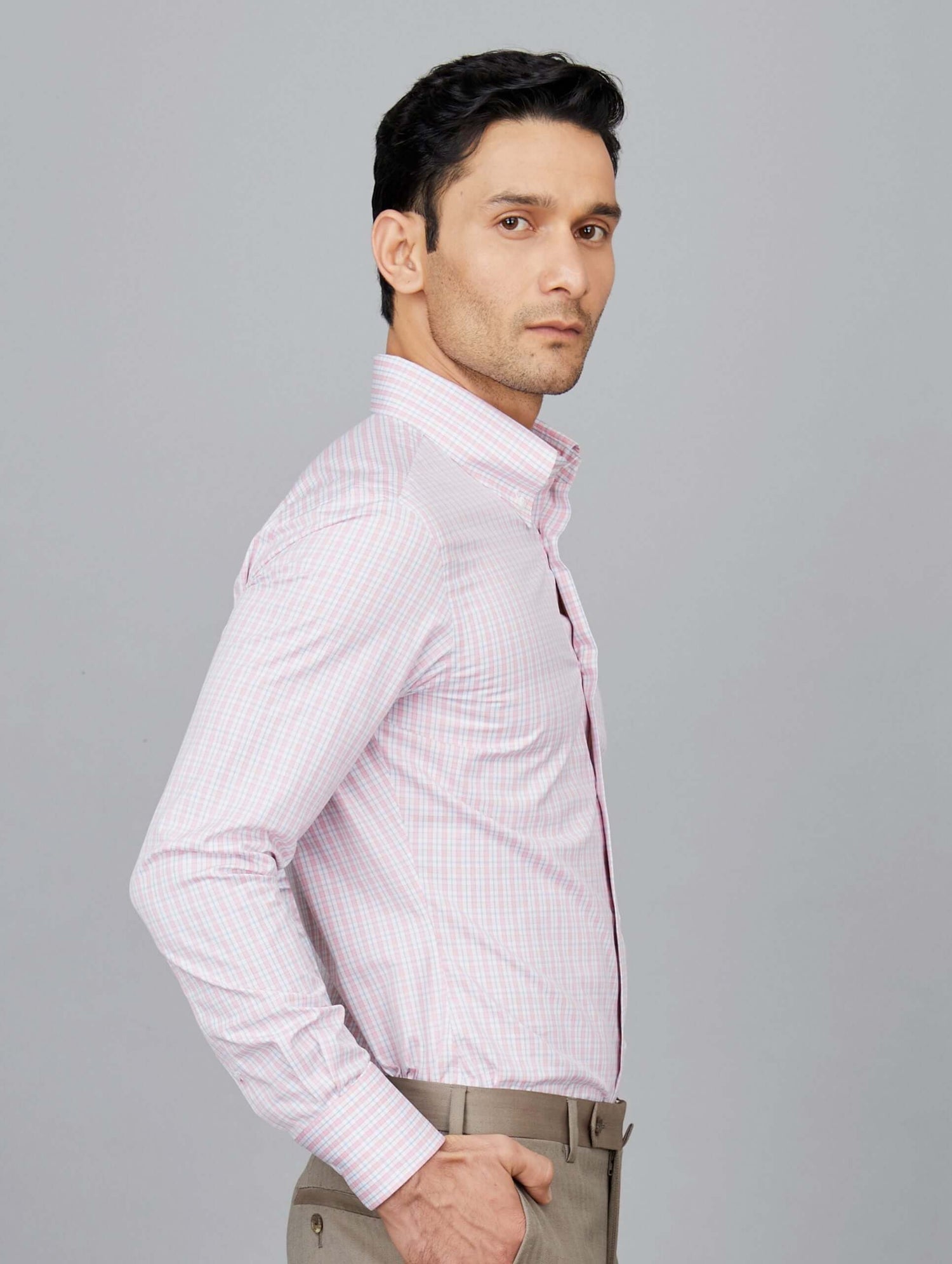 Check Cotton Poplin Shirt