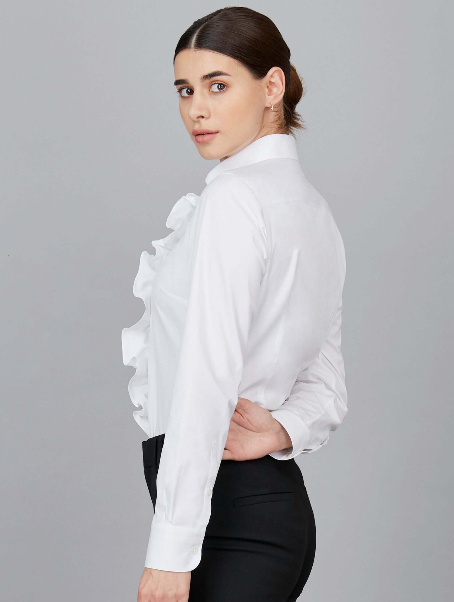 Formal Frilled Bib Shirt