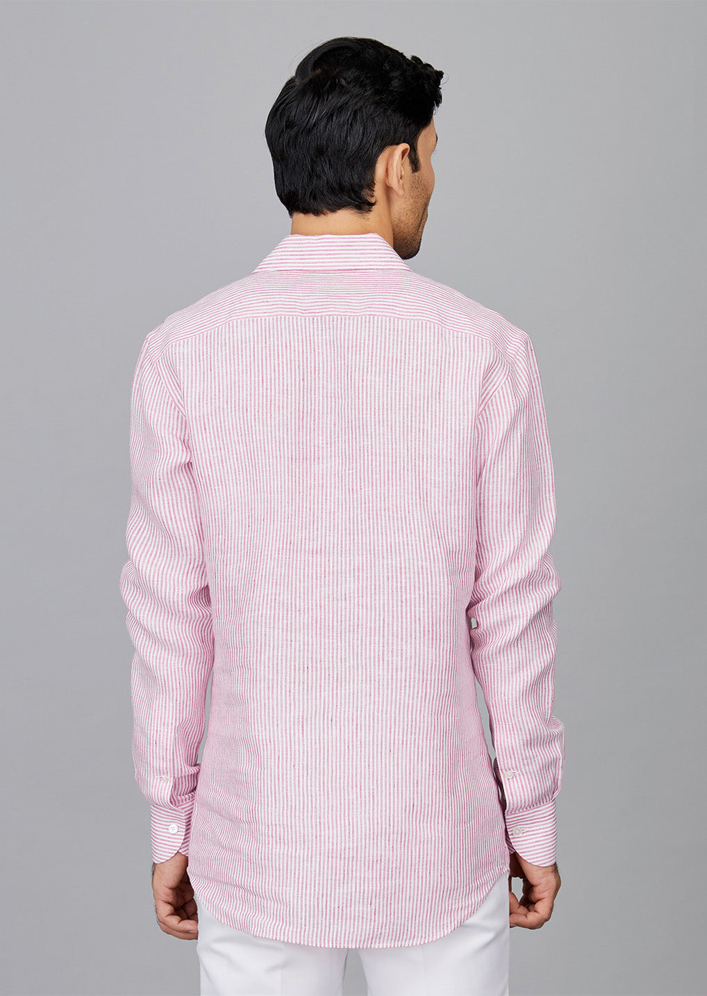 Stripe Linen Popover Shirt
