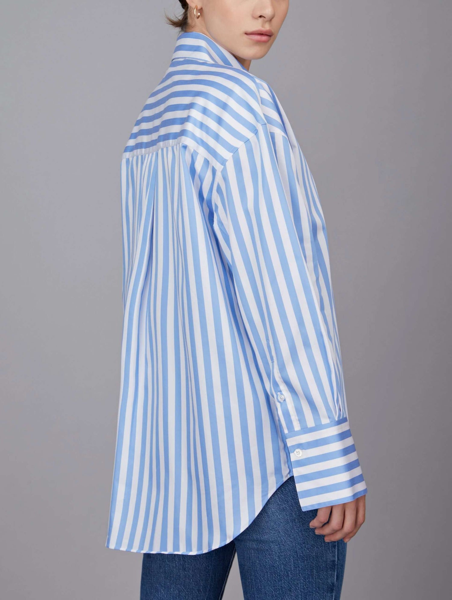 Awning Stripe Boyfriend Shirt