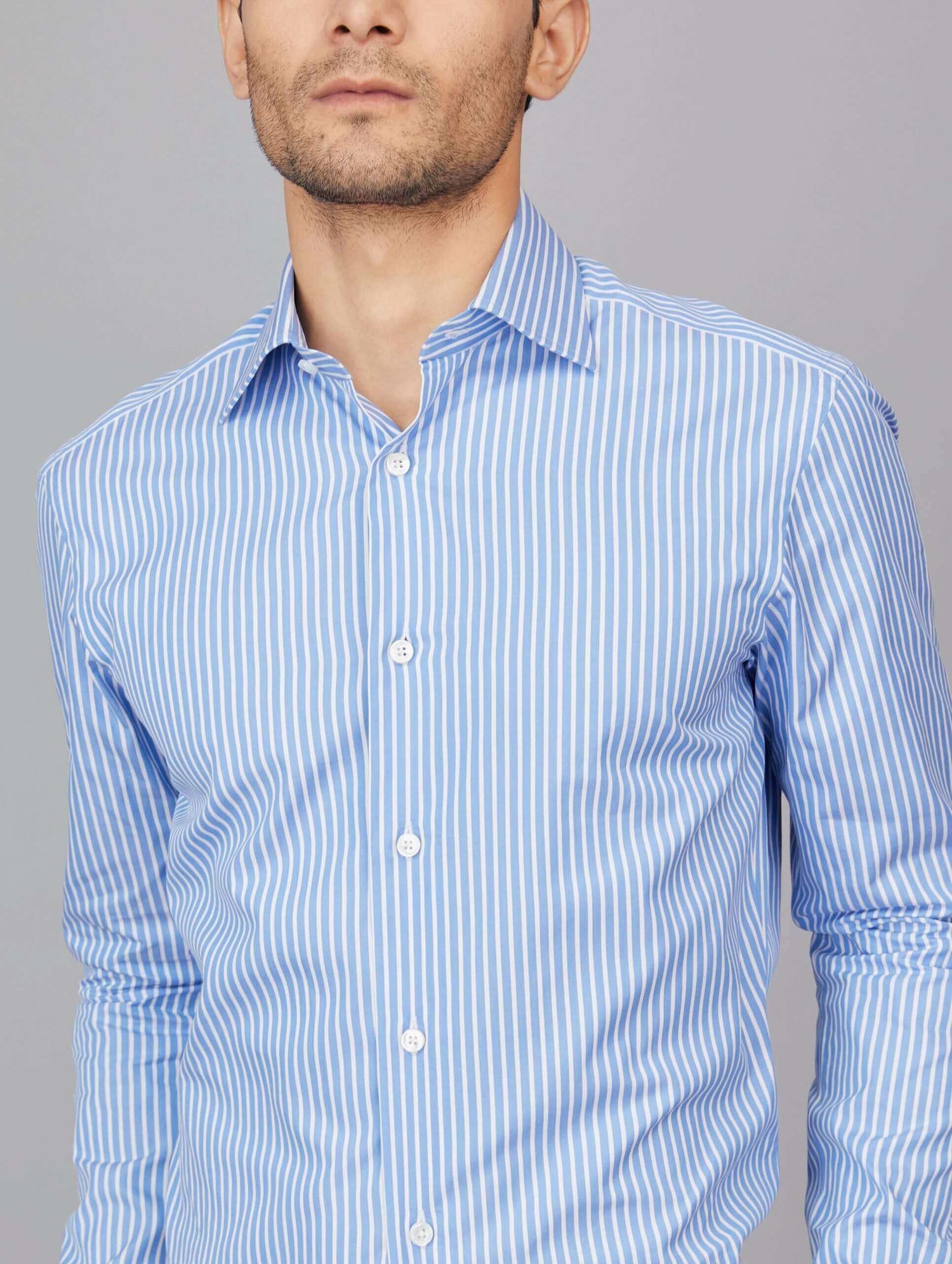 Stripe Cotton Poplin Shirt