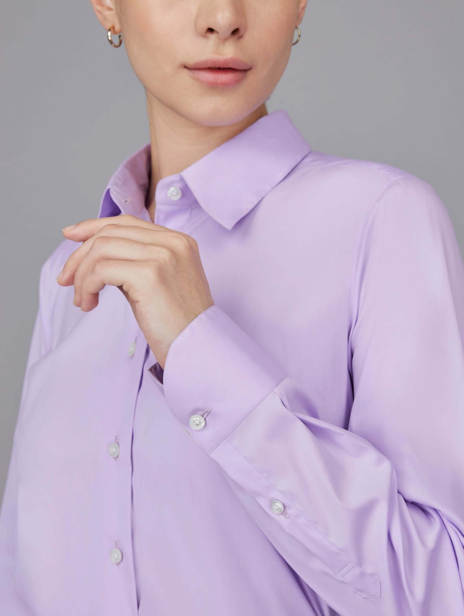 Cotton Poplin Formal Stretch Shirt