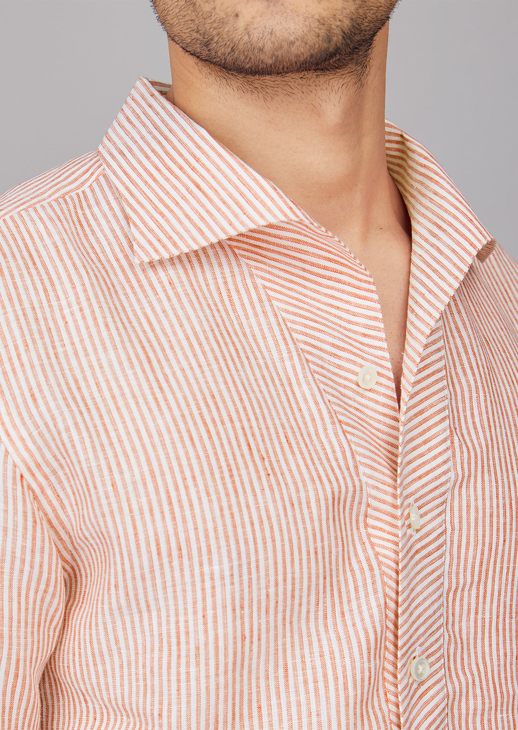 Stripe Linen Popover Shirt