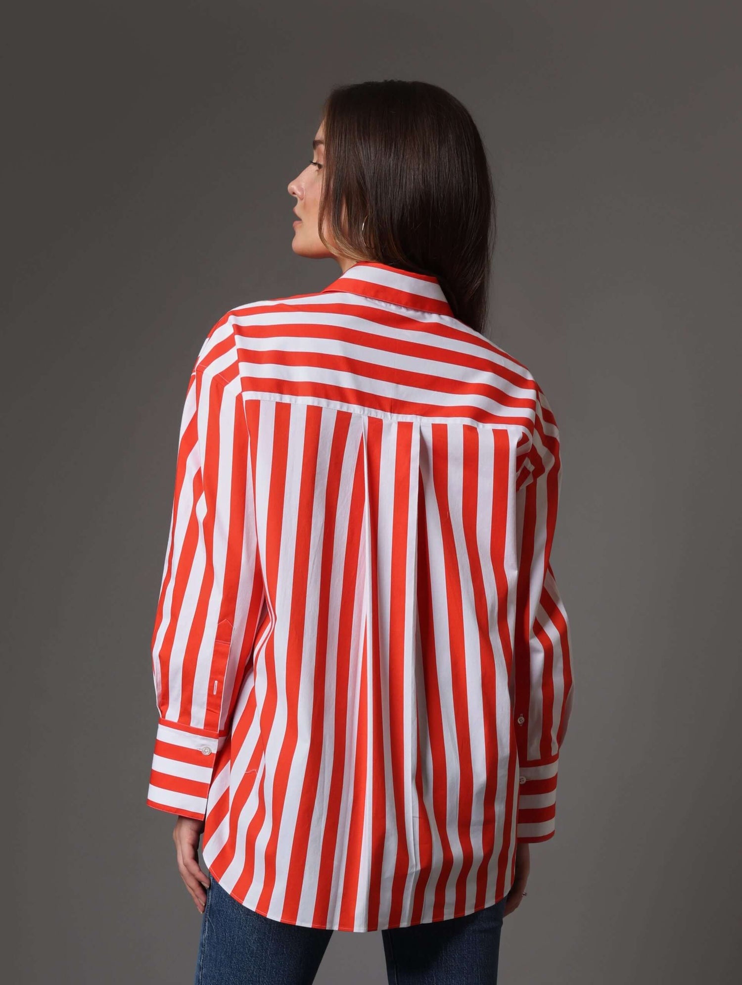 Awning Stripe Boyfriend Shirt