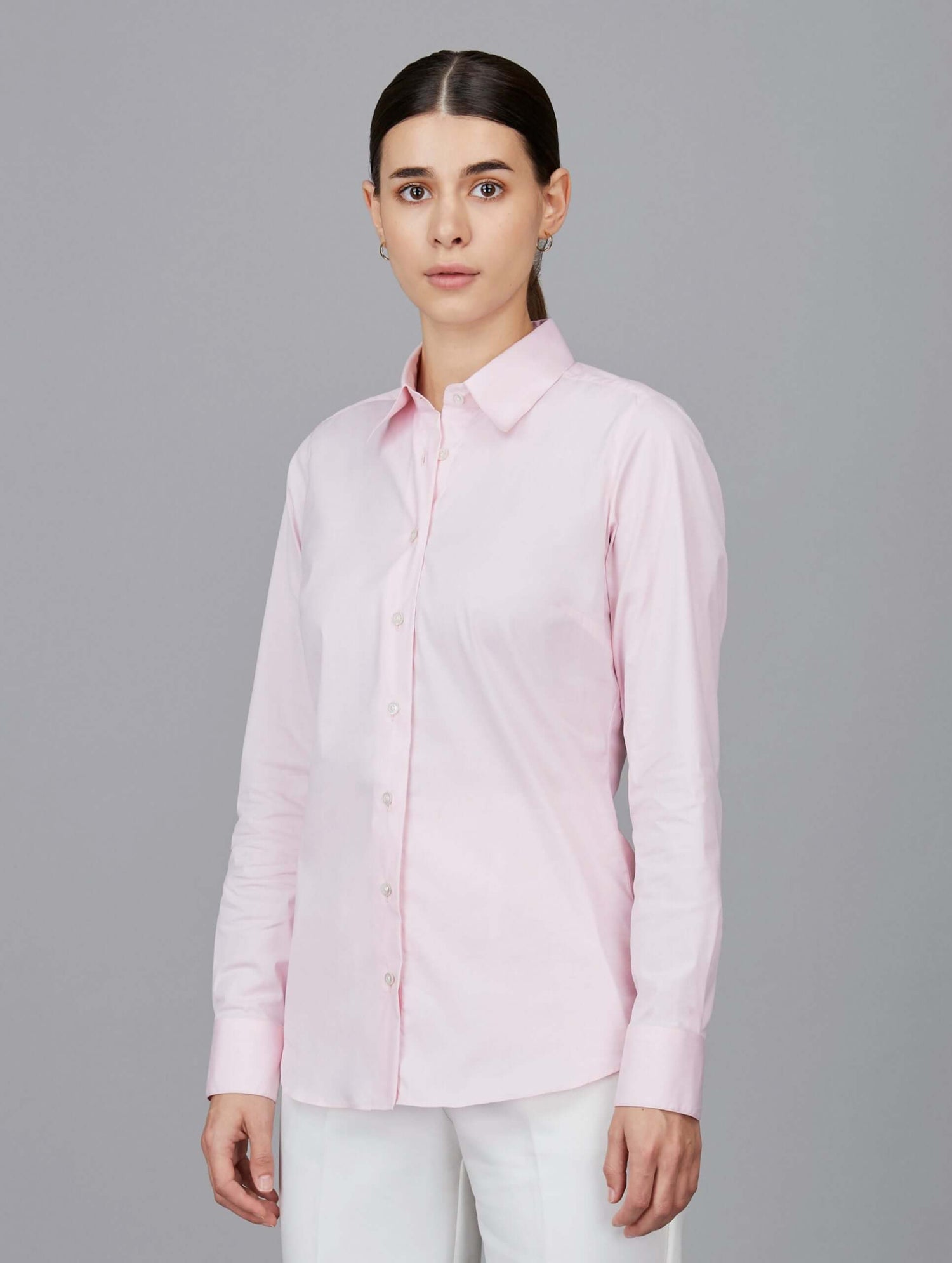 Cotton Poplin Formal Stretch Shirt