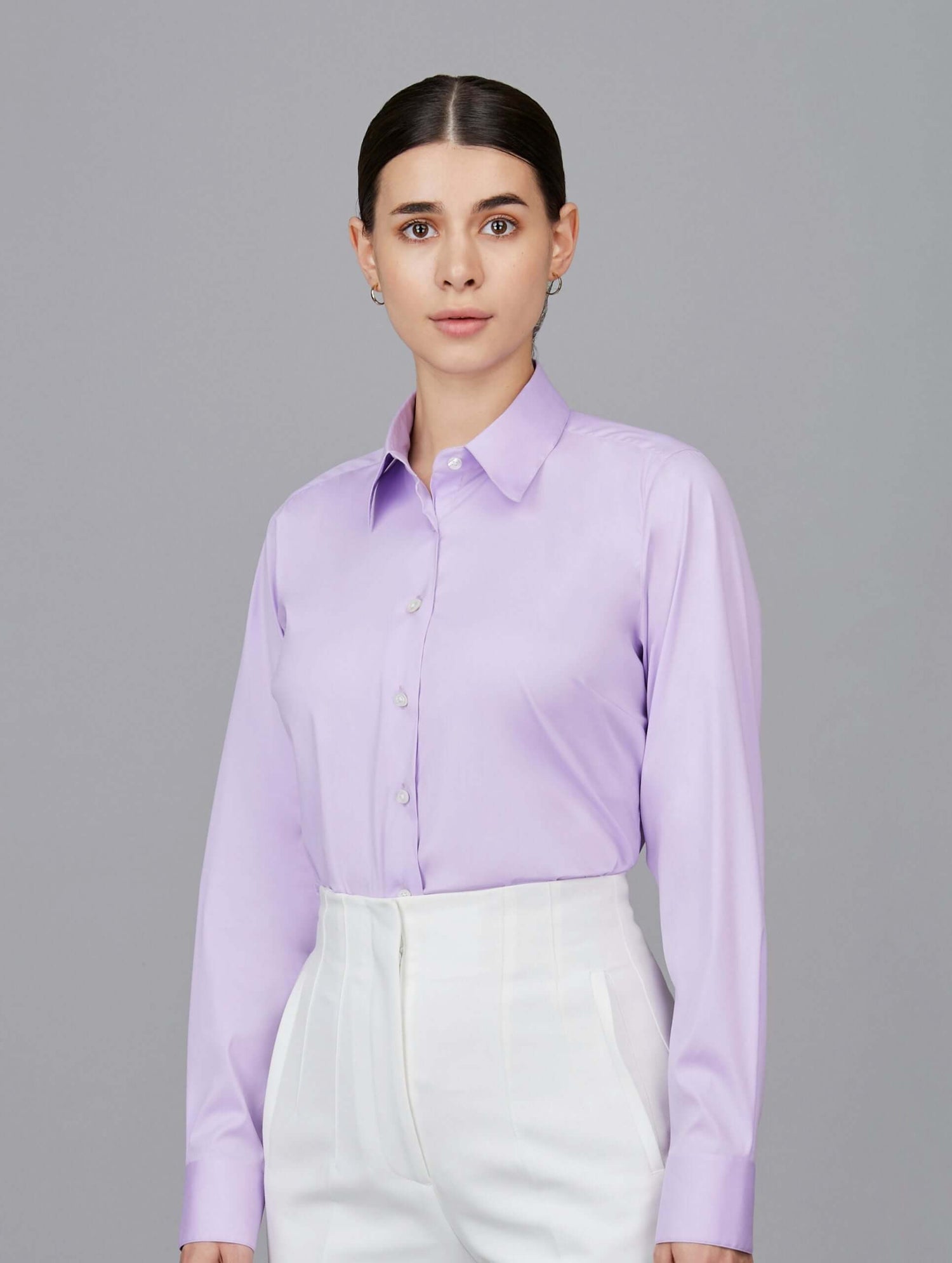 Cotton Poplin Formal Stretch Shirt