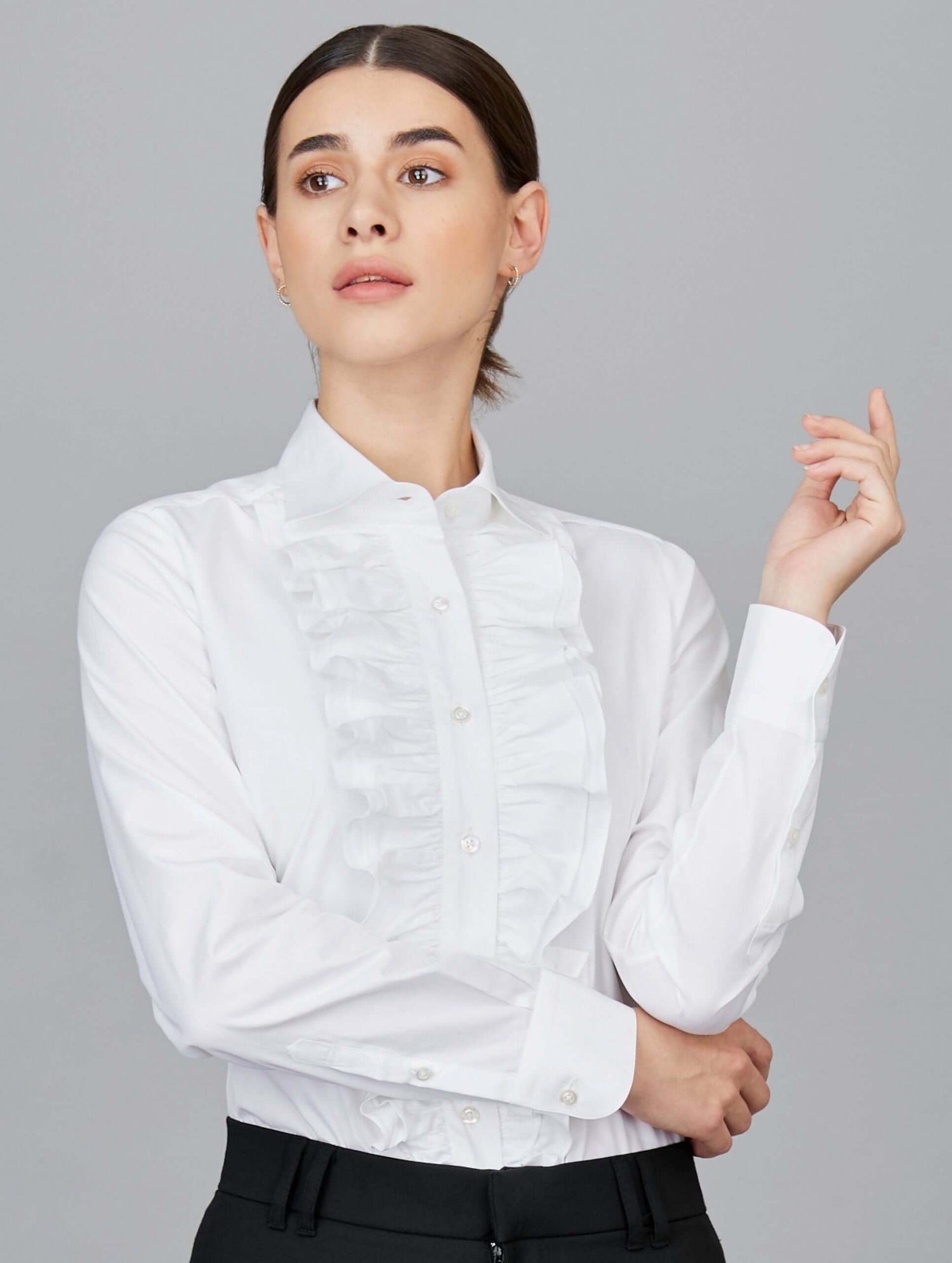 Formal Frilled Bib Shirt