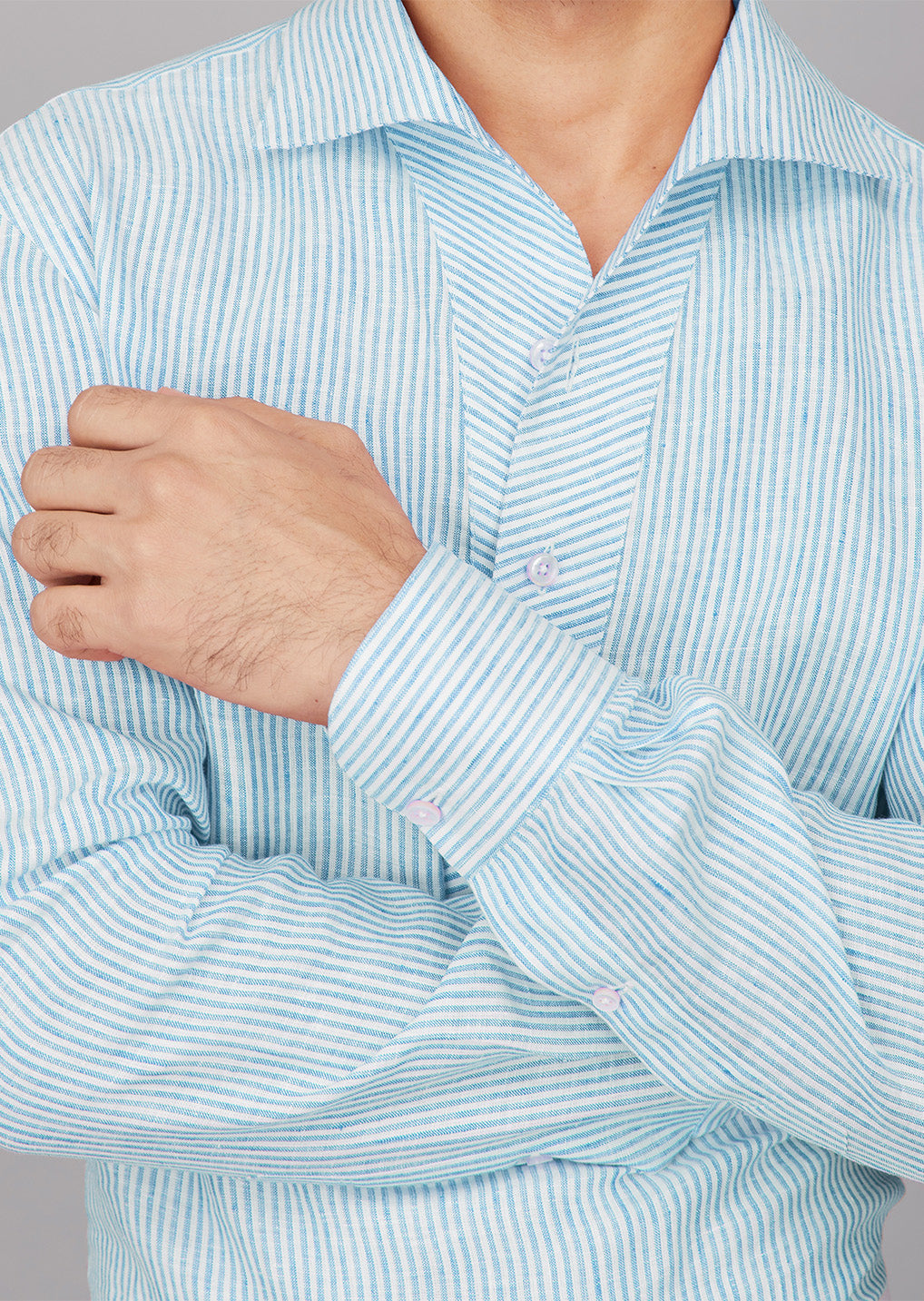 Stripe Linen Popover Shirt