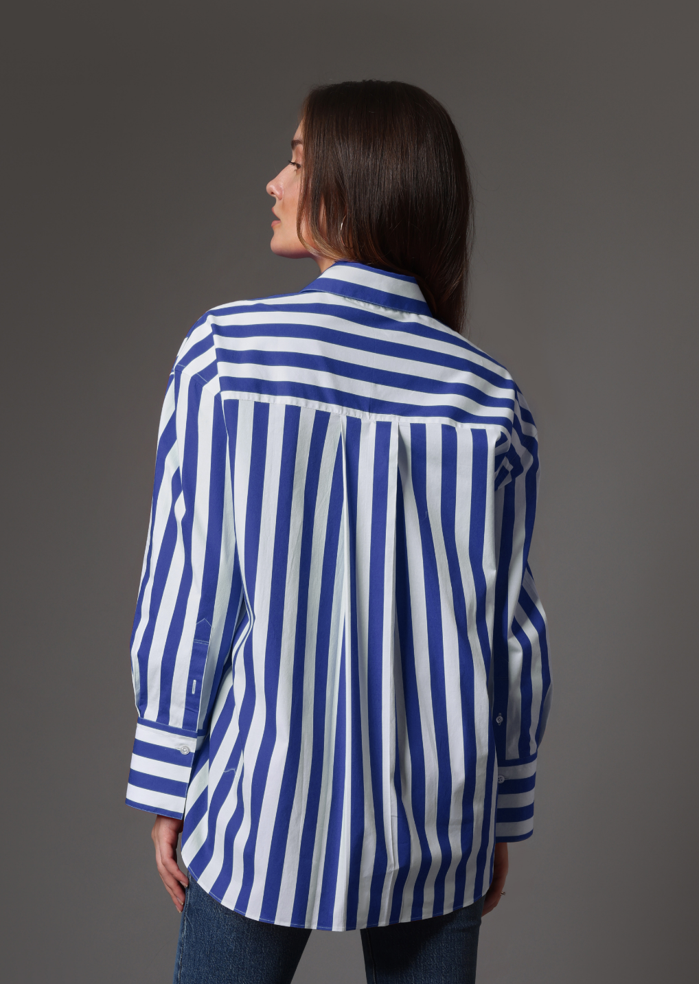 Awning Stripe Boyfriend Shirt