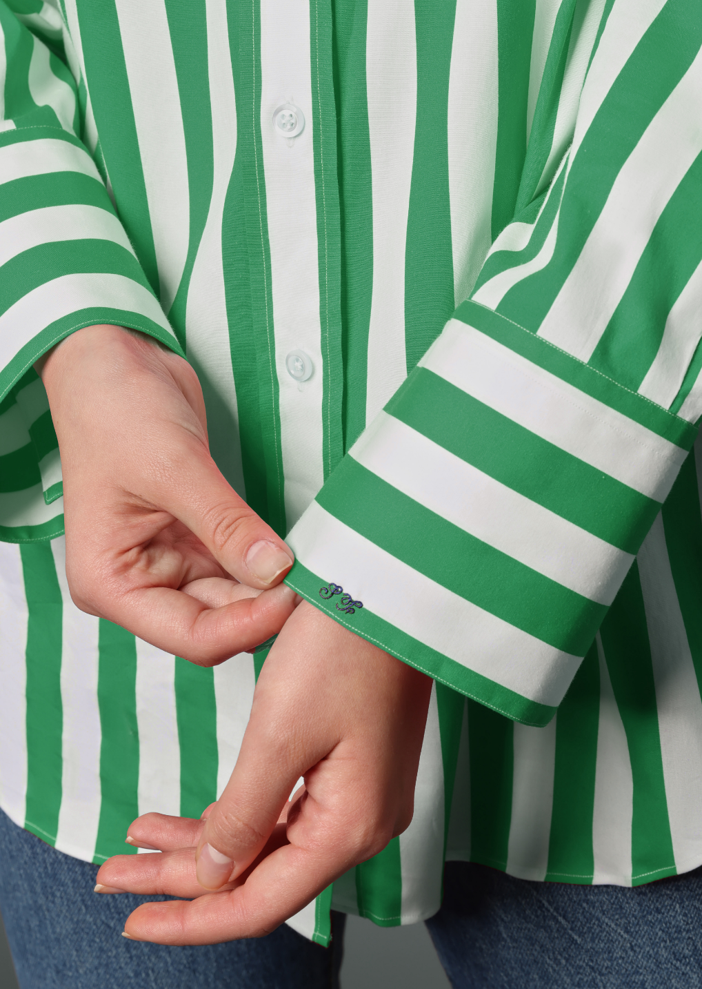 Awning Stripe Boyfriend Shirt