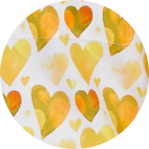 Yellow Heart Print