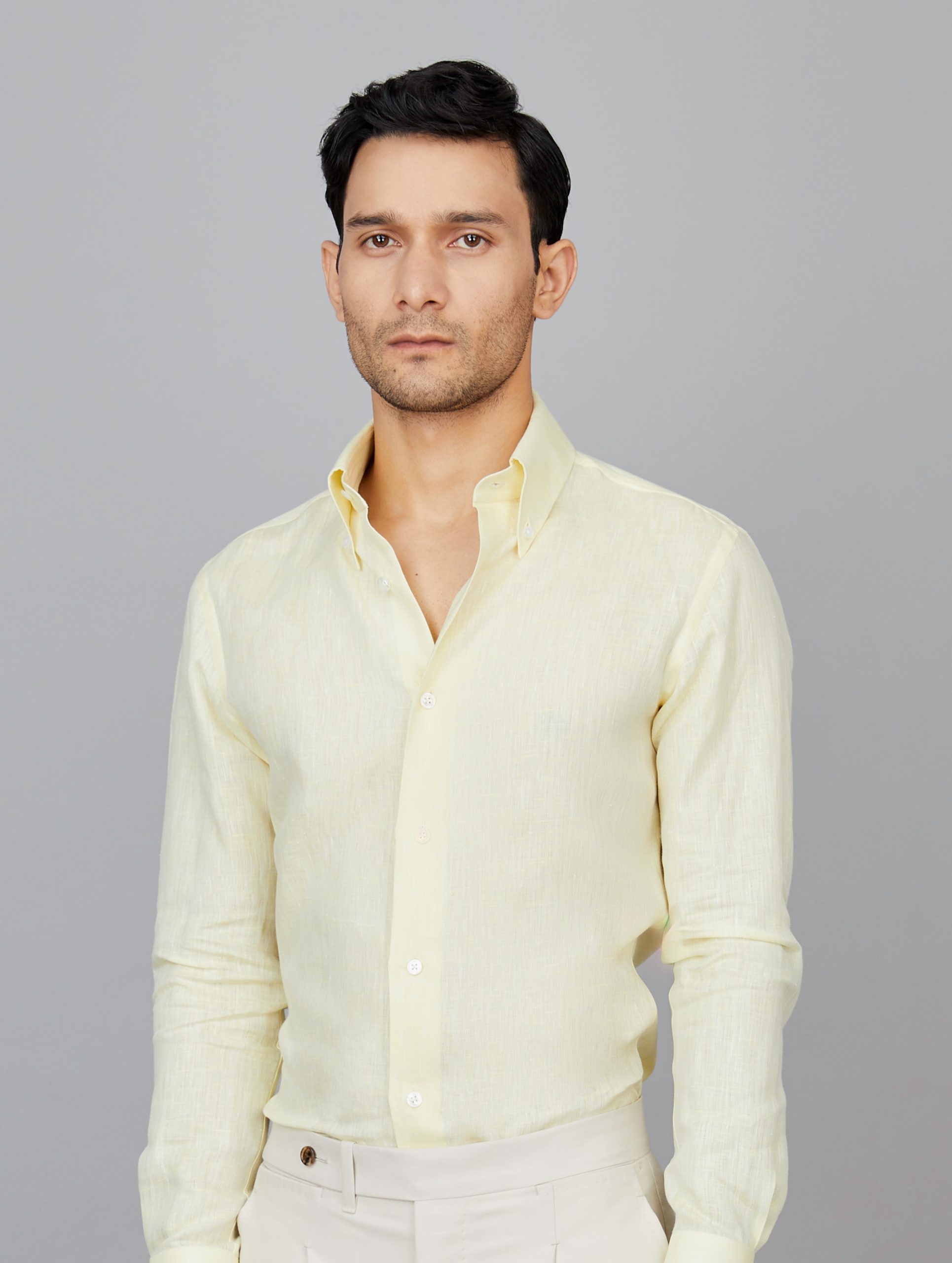 Linen Shirt in Yellow